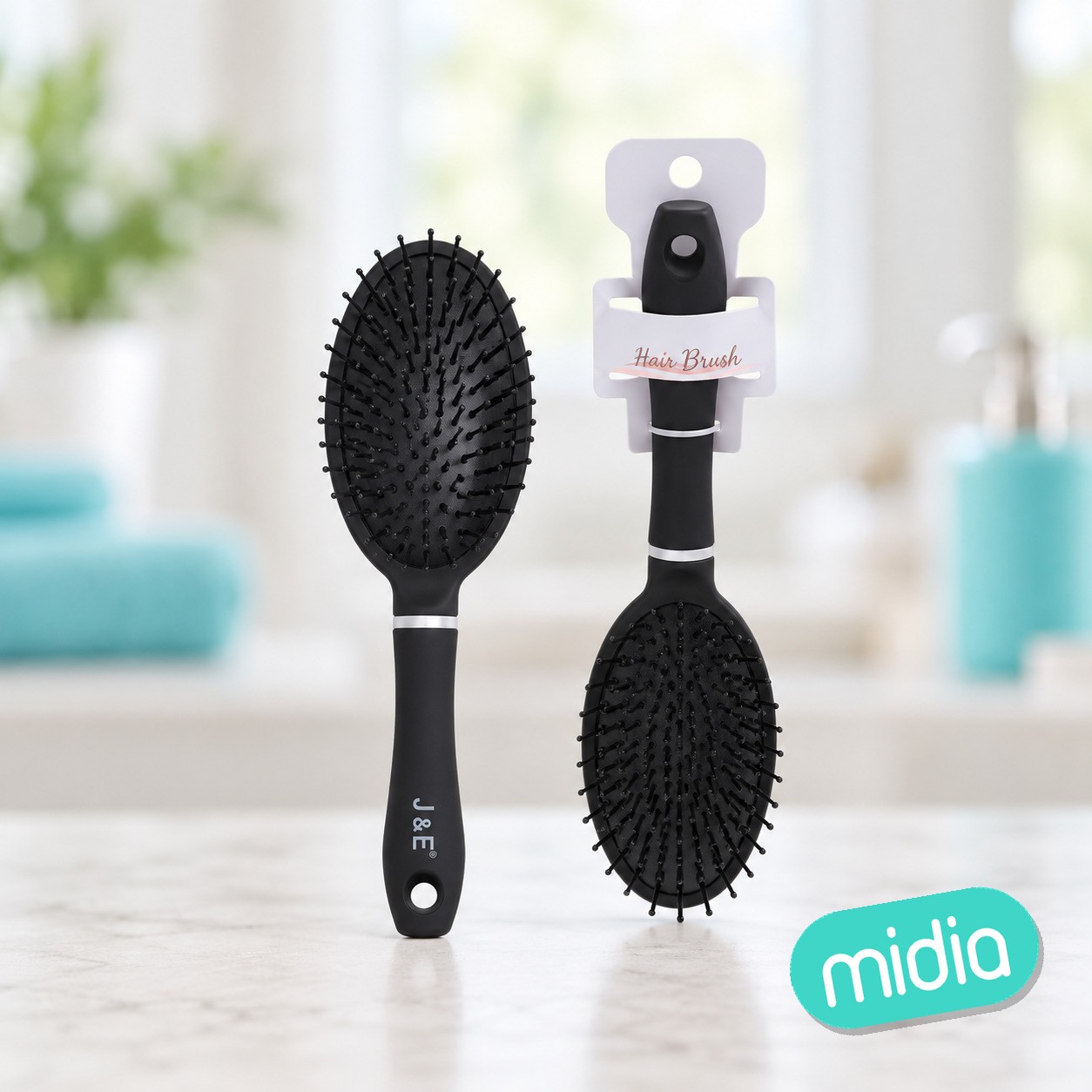 21cm peine en color mate negro