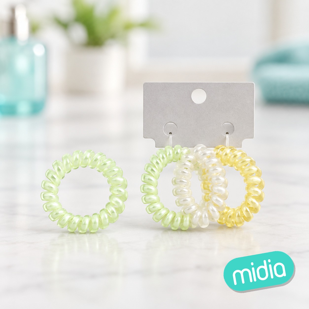 3pcs goma espiral color combinado