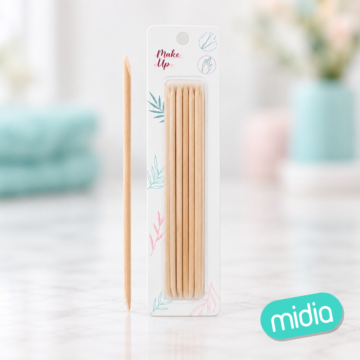4*176mm palito de madera para belleza
