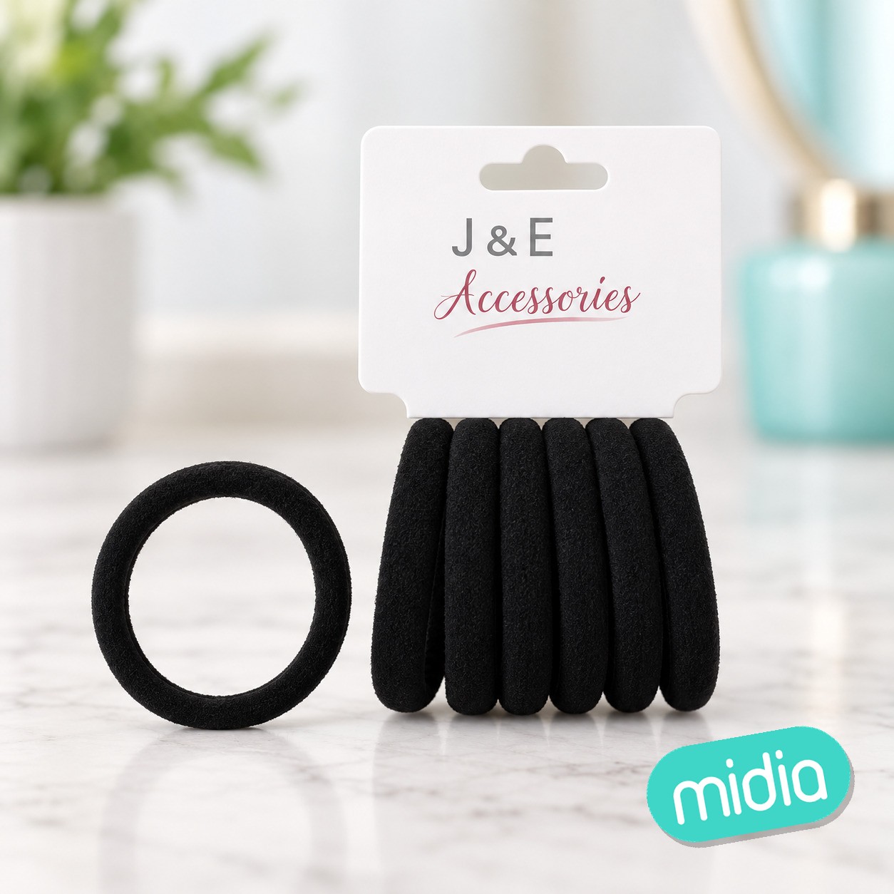 Coletero negro 6pcs nº9 ±40mm grueso