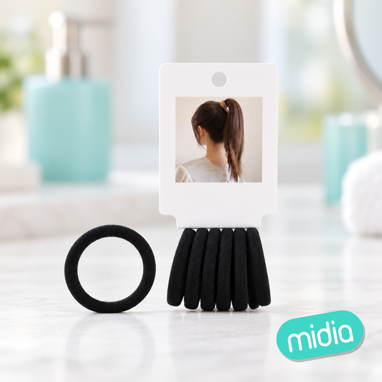 Coletero negro lycra 6pcs no14 ±40mm