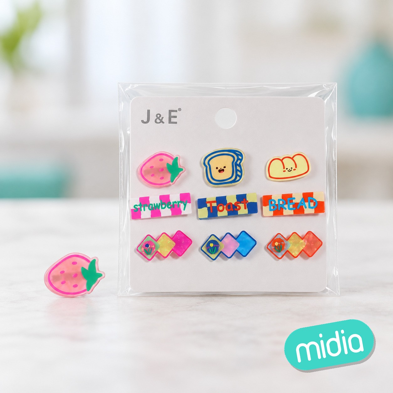 Set de pinzas infantiles frutas