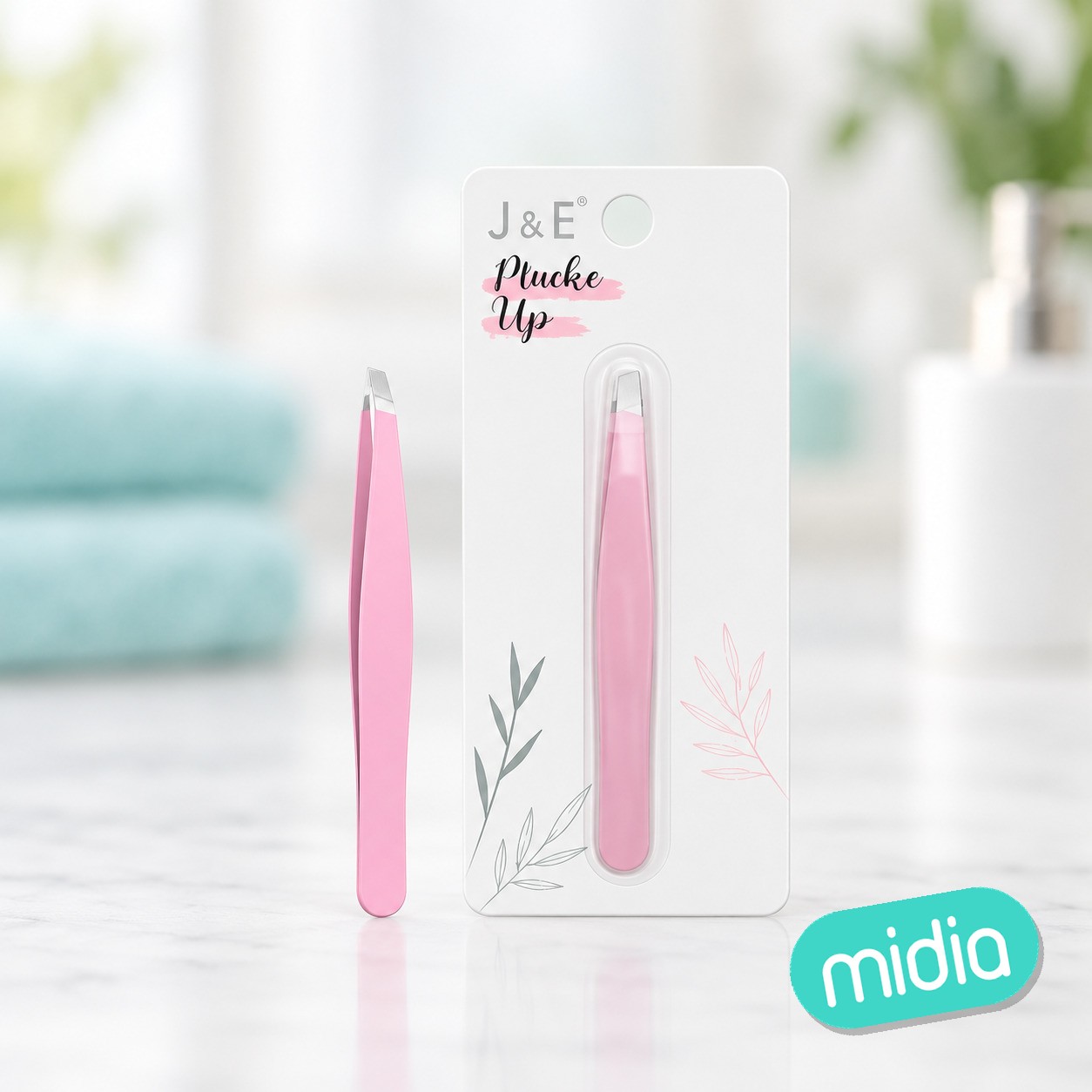 12*92mm pinzas de cejas pink/lila