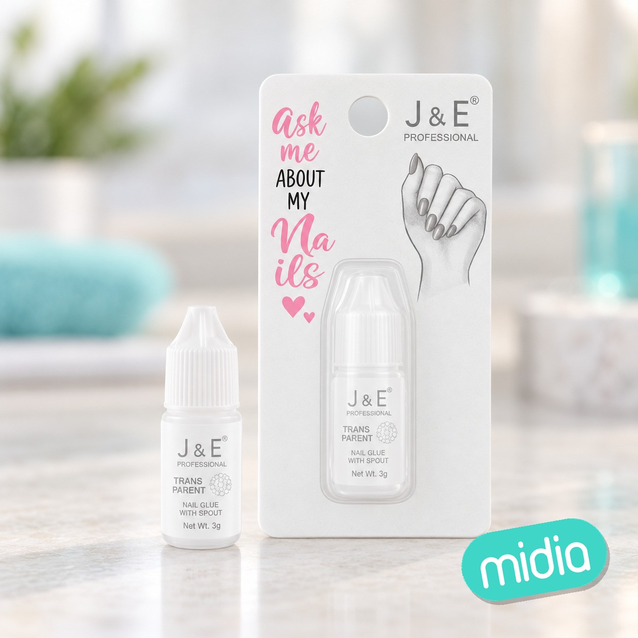 Pegamento de uñas postizas 3g trans, [1;11,11top] 3g