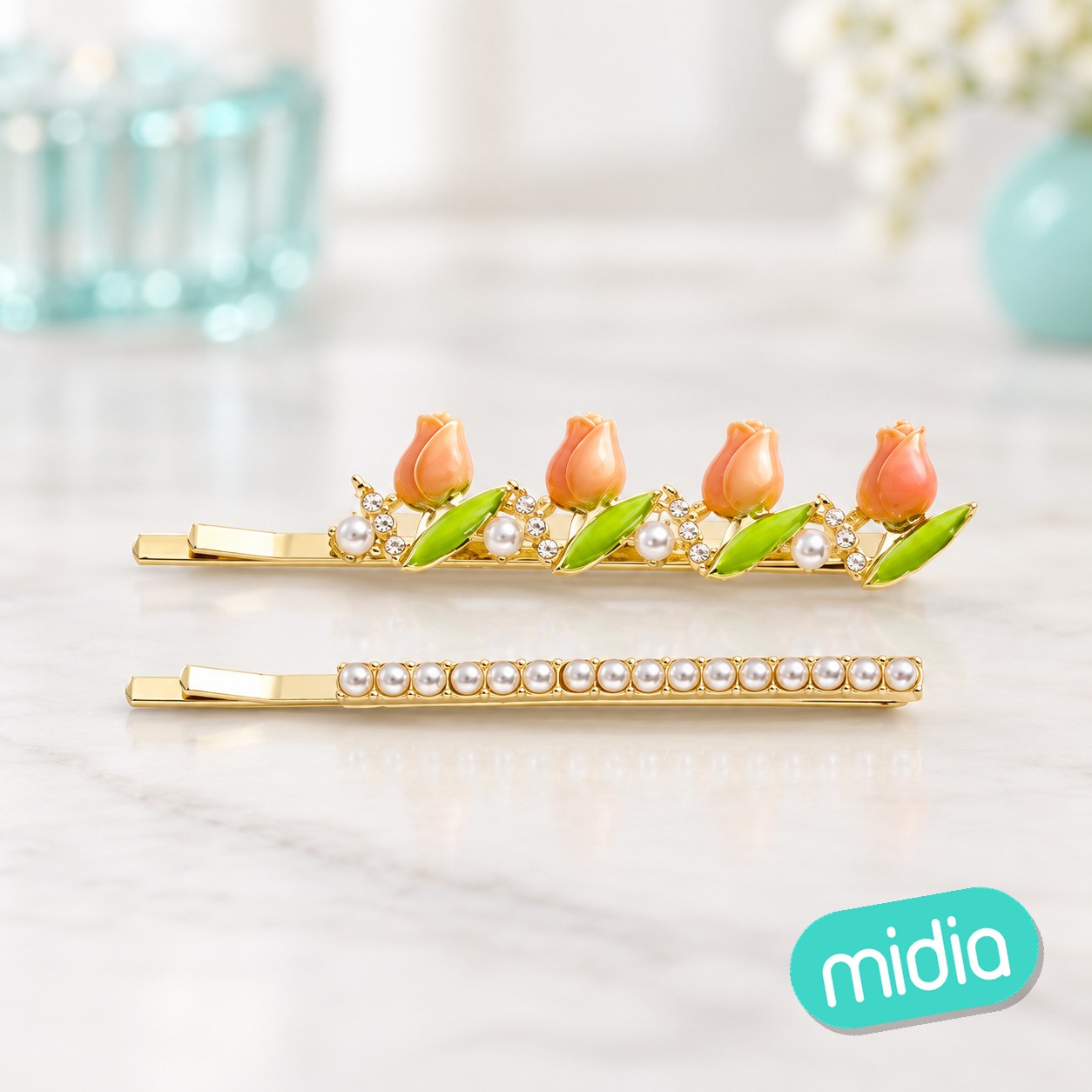 Set de pinzas para el cabello 2pcs