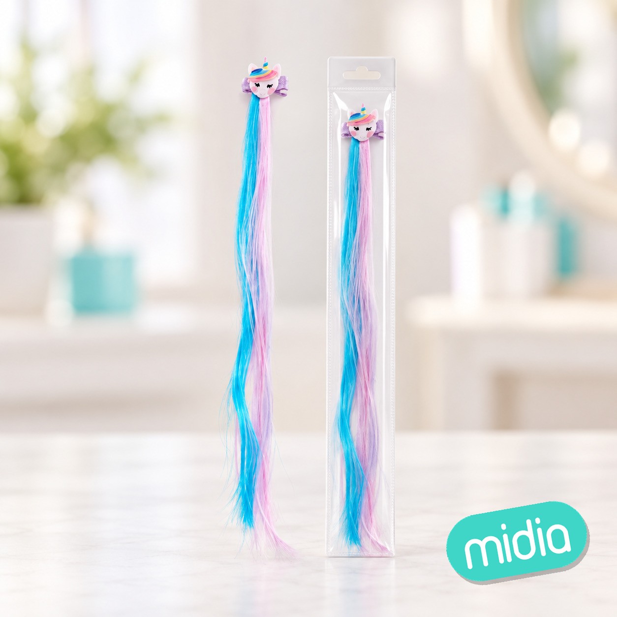 Pinza de pelo con extension de pelo