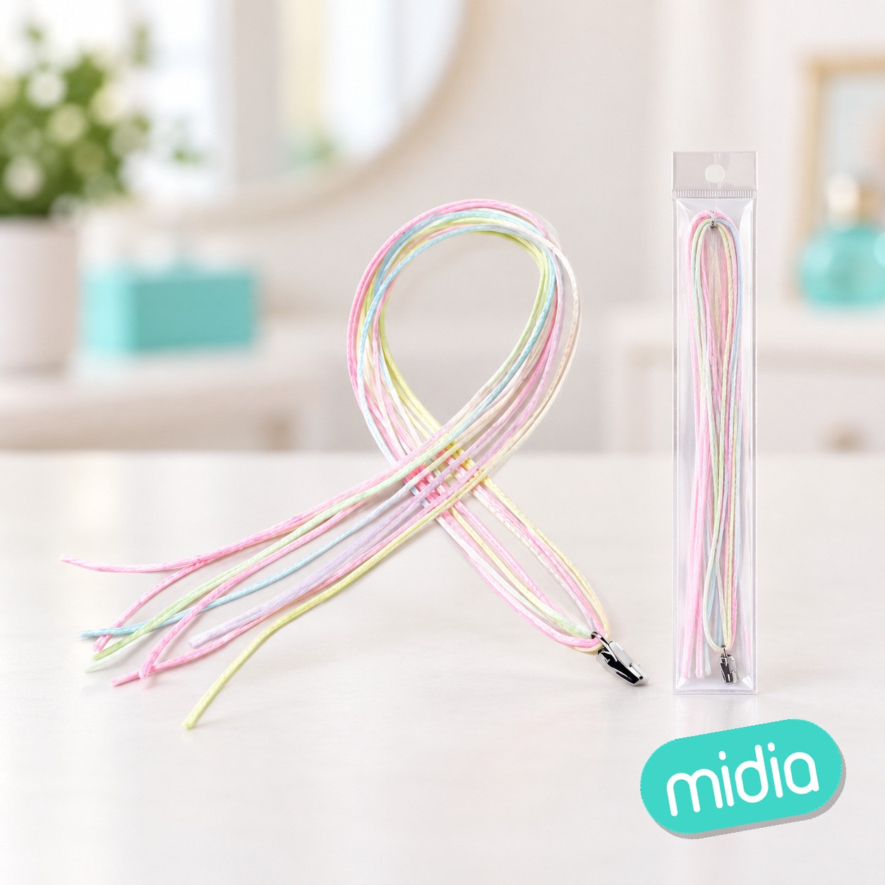 Hilo para trenzas multicolor