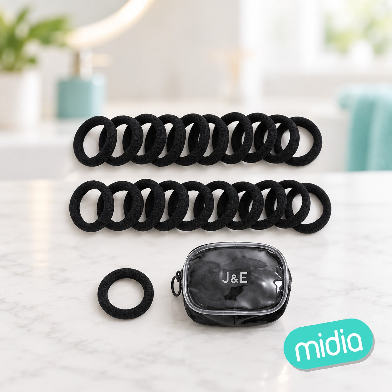 Coletero negro 20pcs nº7 uso monedero