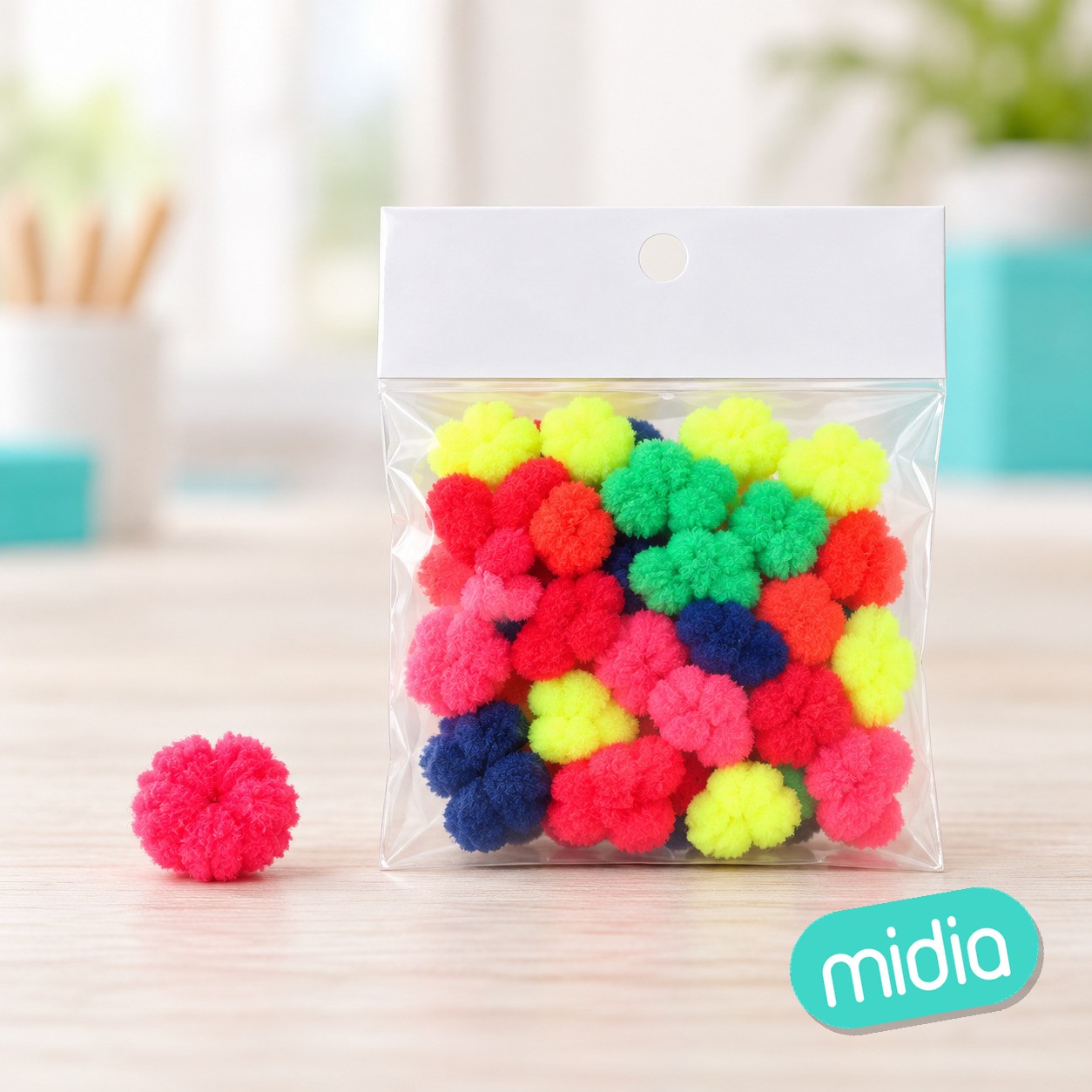 ±2cm coletero fluorecente 40pcs