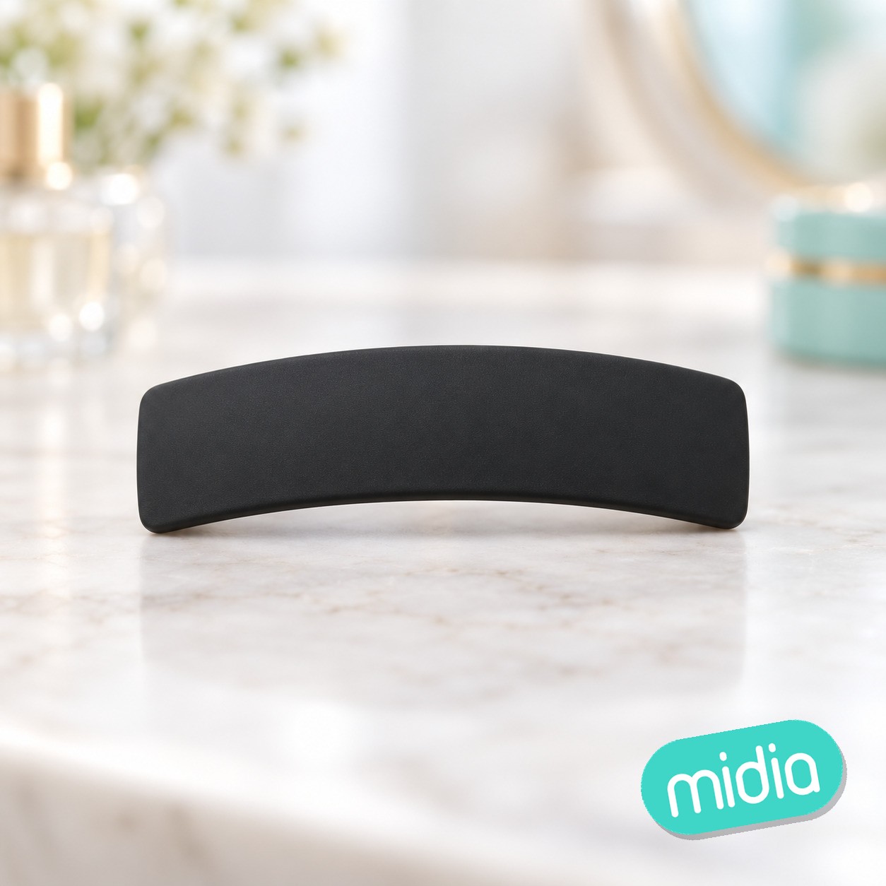 9cm pinza de pelo negro