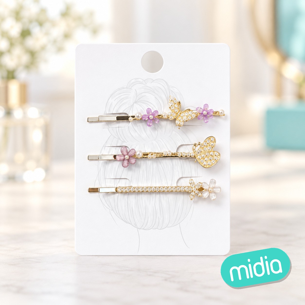 6cm set de pinza de pelo