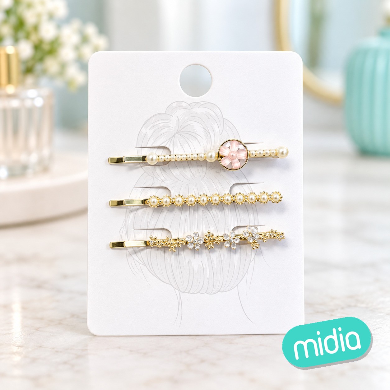 6cm set de pinza de pelo