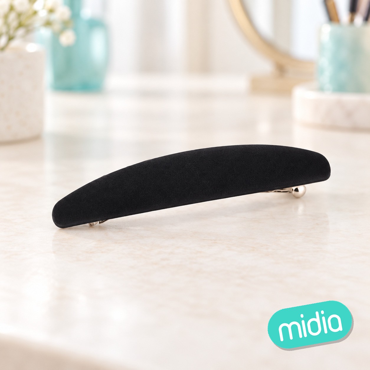 10.5cm pinza de pelo negro
