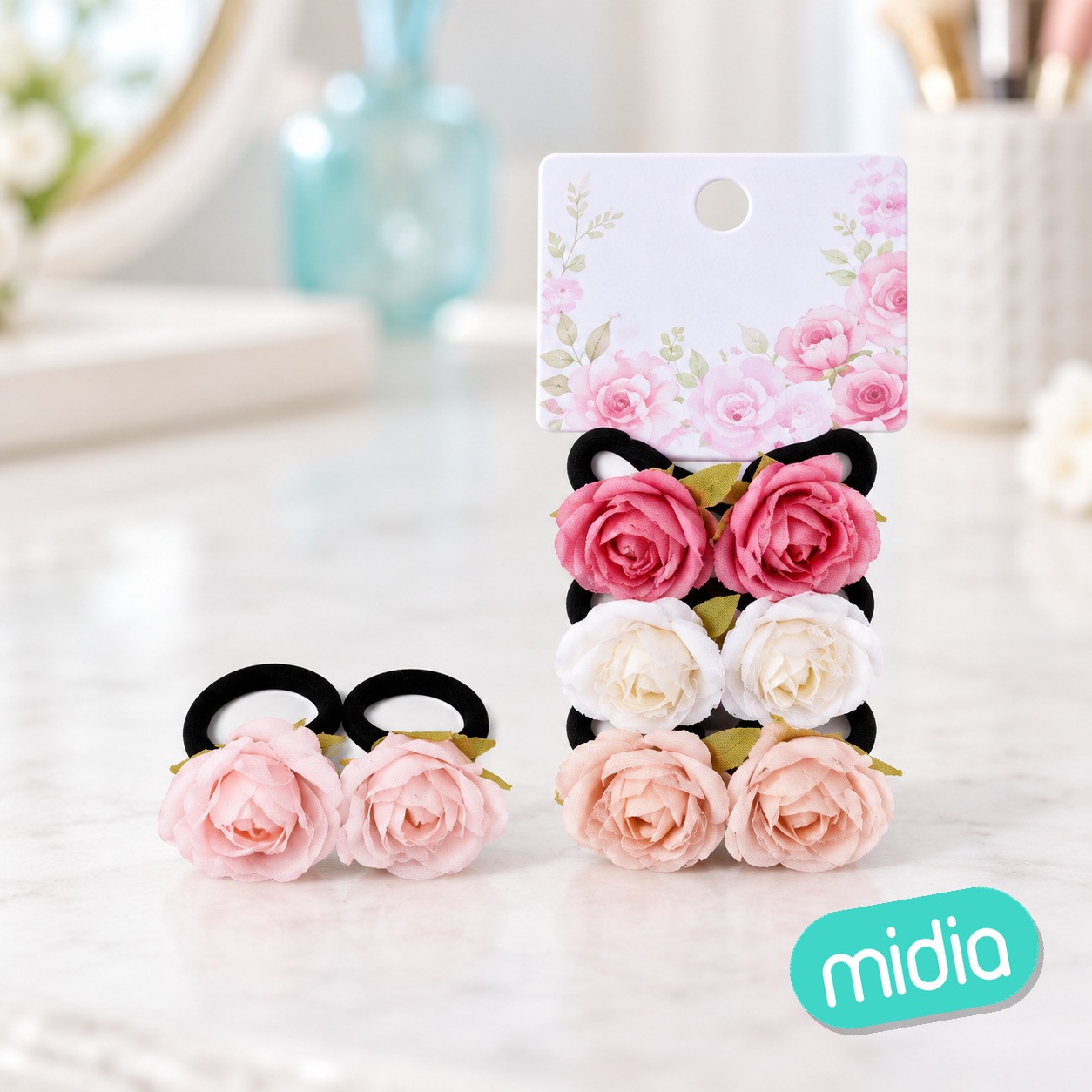 Coleteros de flores 2pcs
