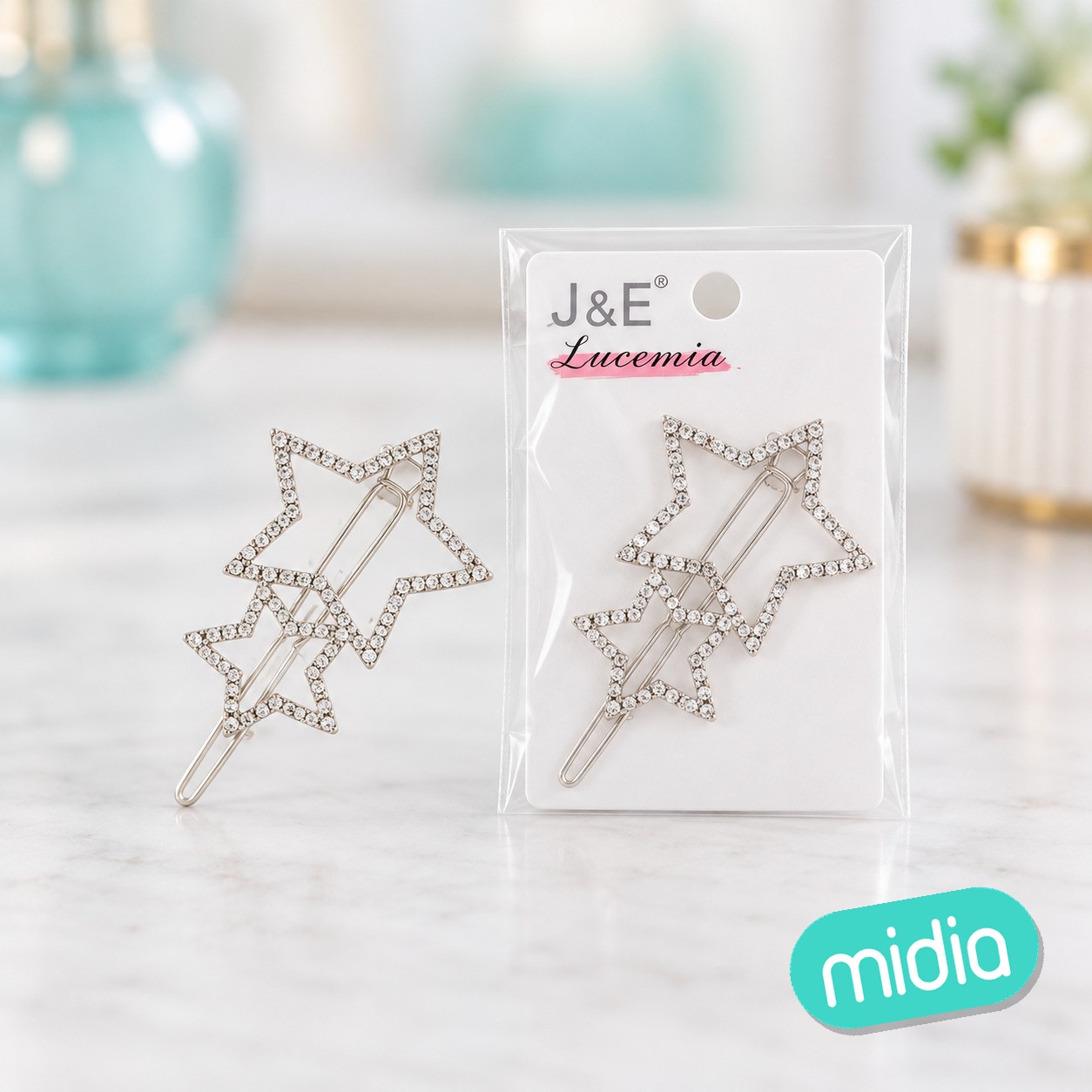 6.5cm pinza con estrellas
