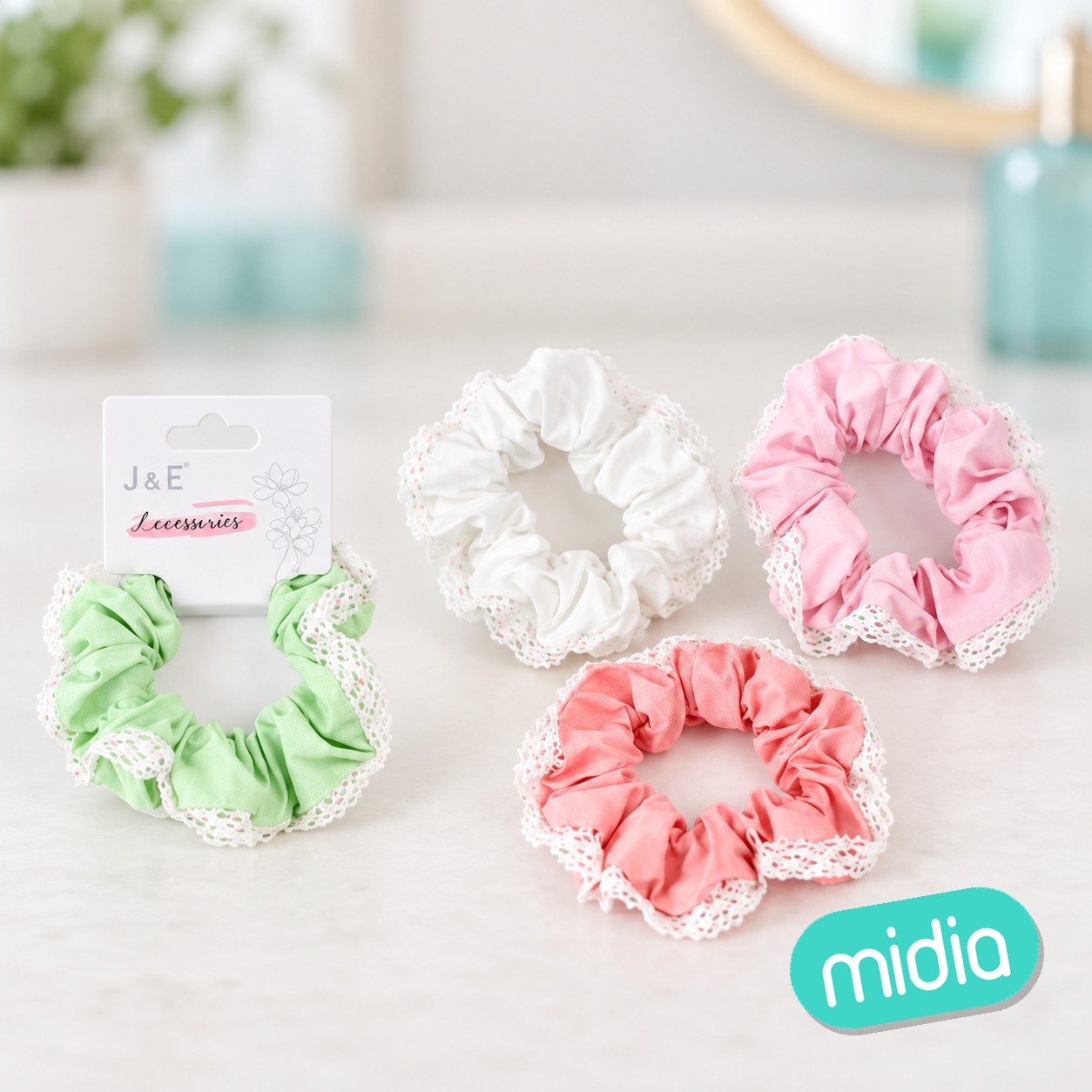 Coletero scrunchie de tela