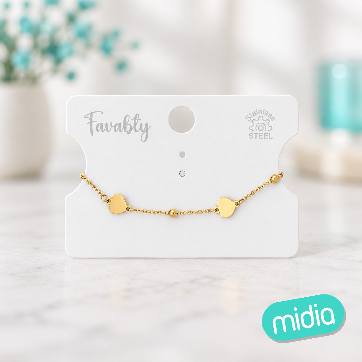 Pulsera acero corazon
