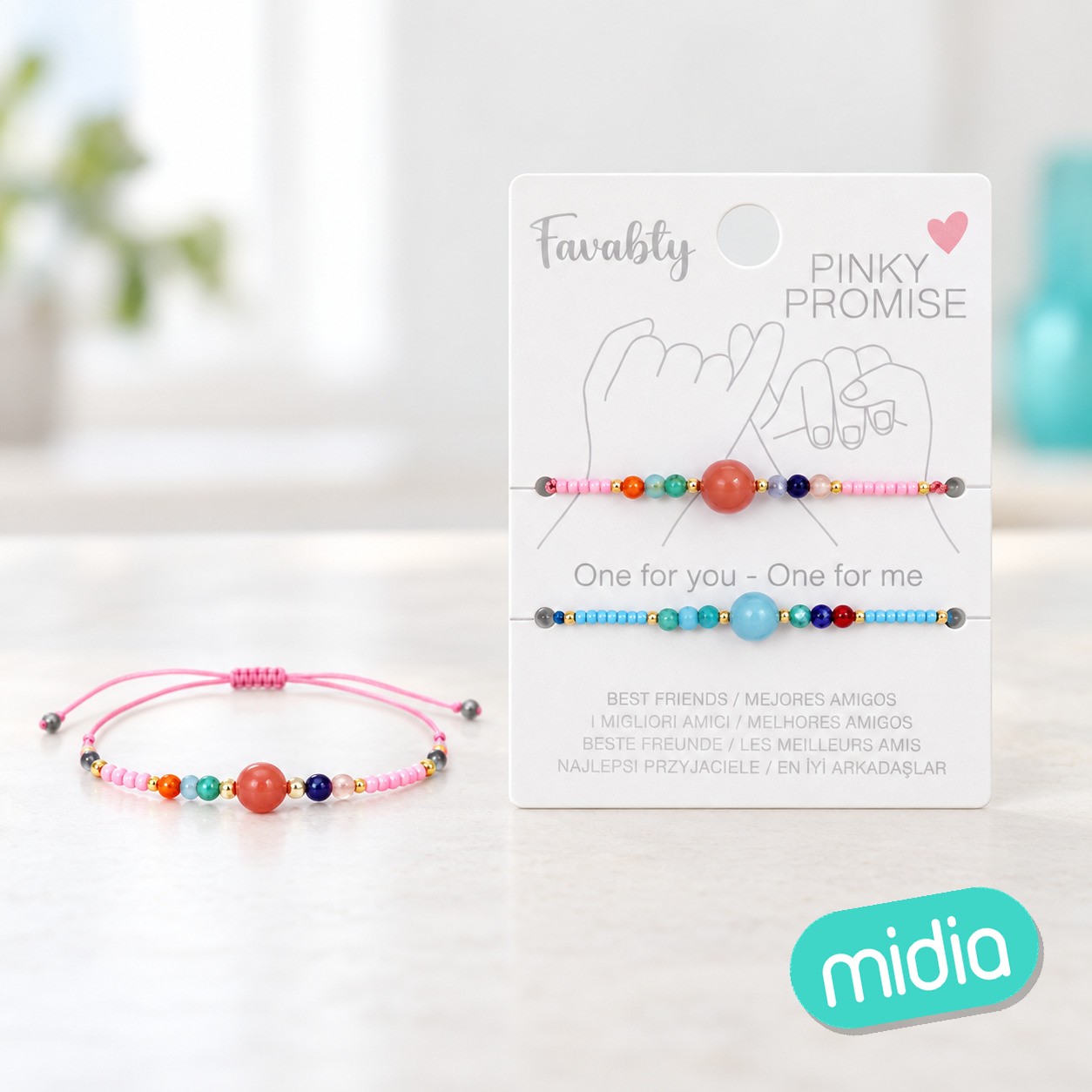 Pulsera de abalorios 2pcs