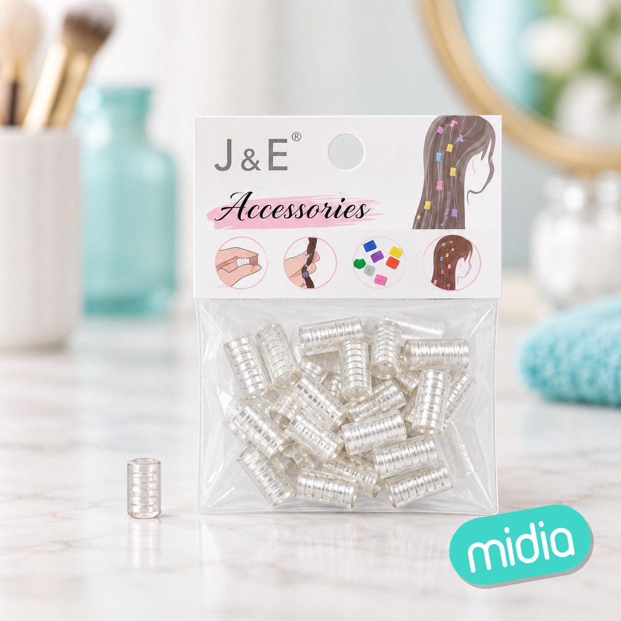 Anillos para trenzas pelo