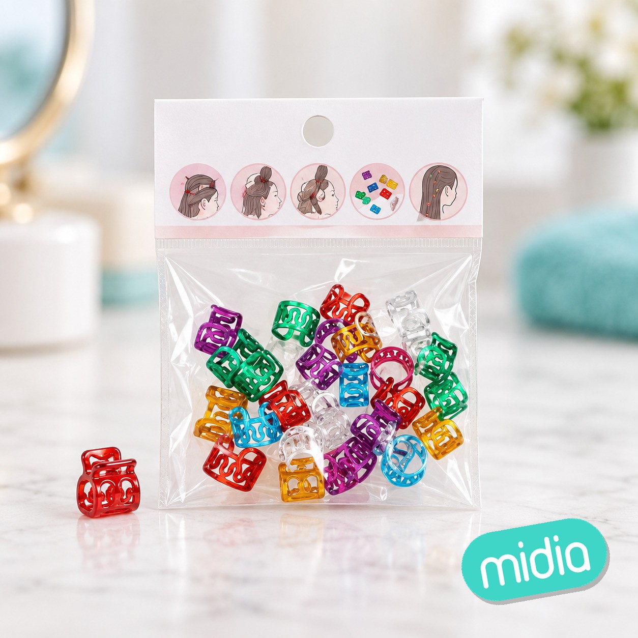 Anillos para trenzas pelo mix