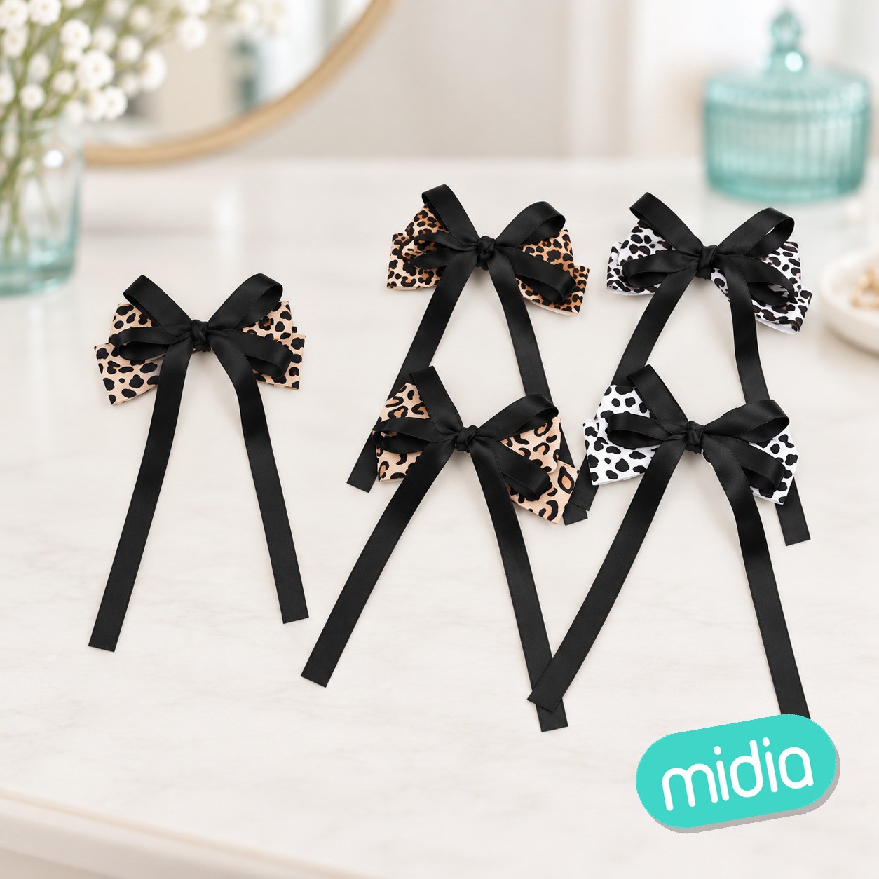 8cm pinzas de lazo