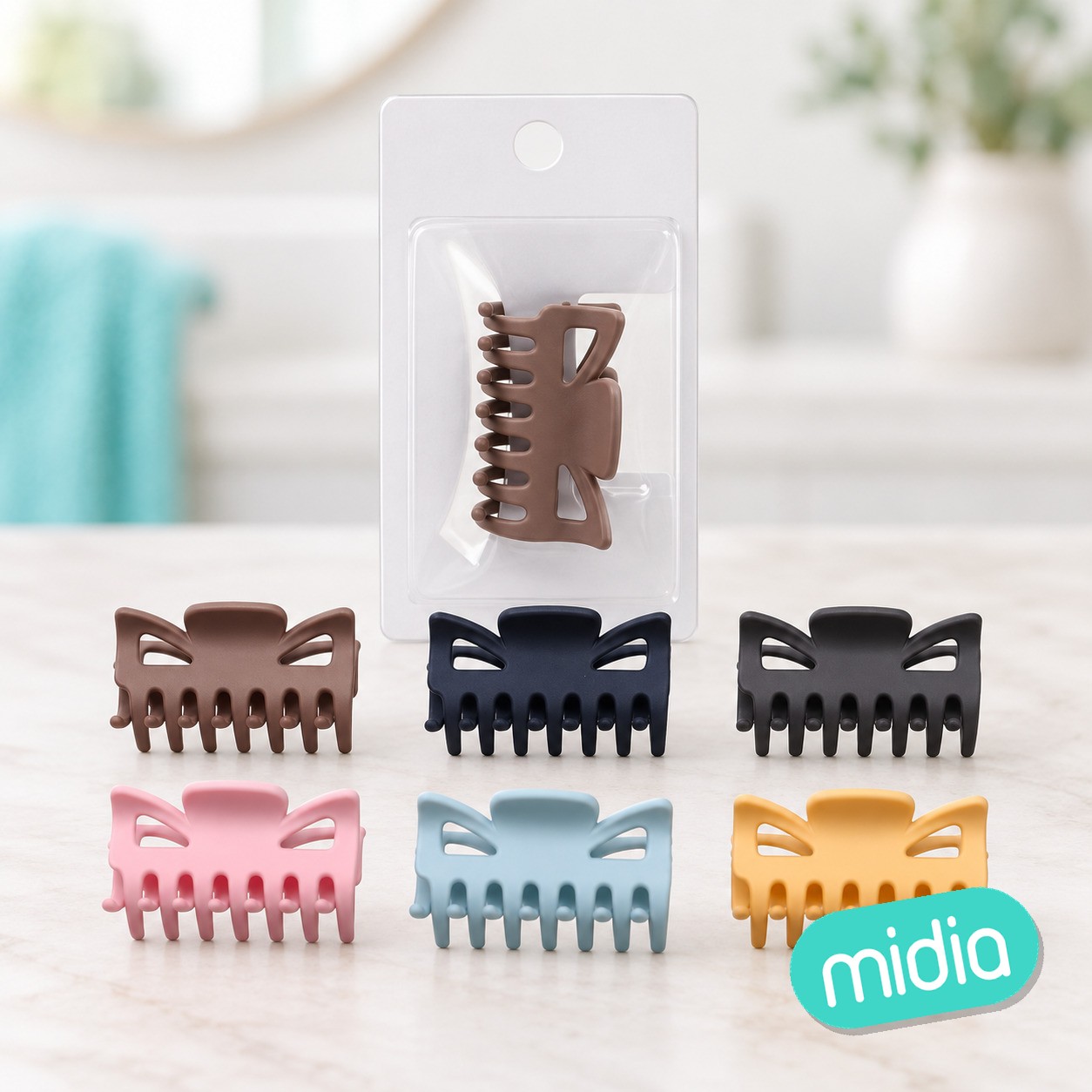 6cm pinza de pelo irrompible