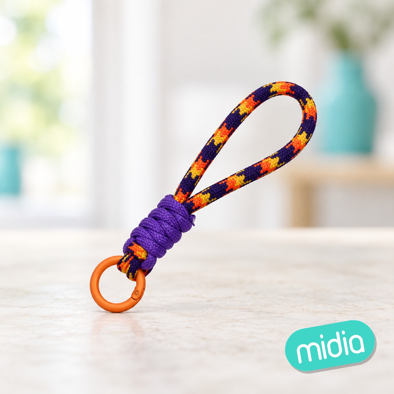 5*110mm paracord llavero naranja