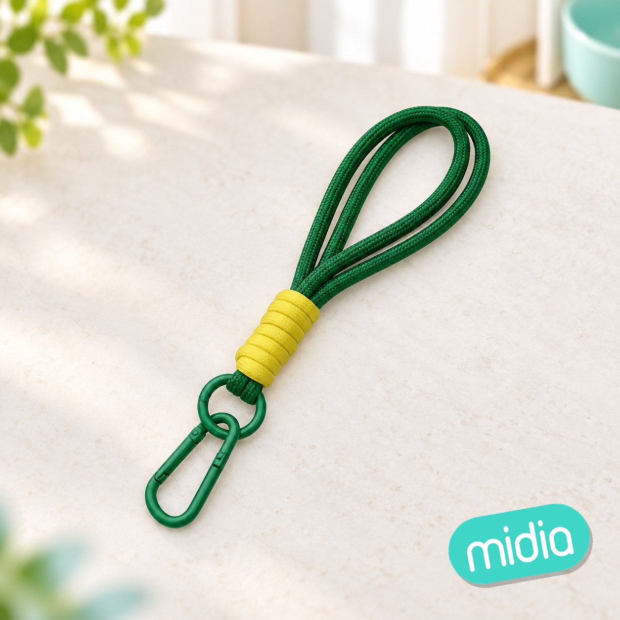 5*140mm paracord llavero verde
