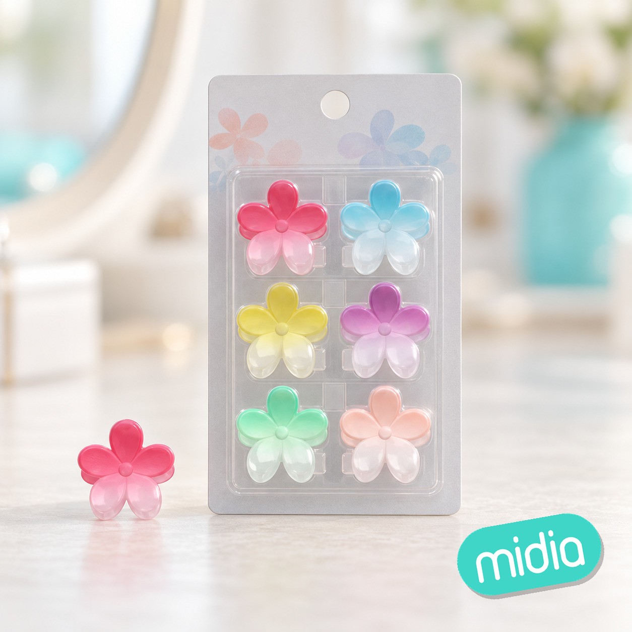 6pcs mini pinza de pelo