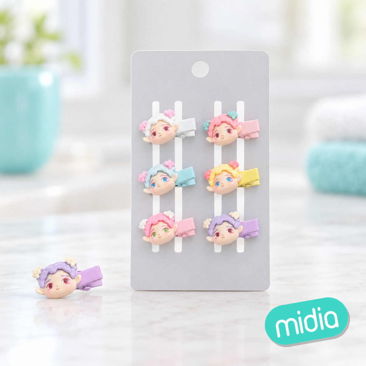 6pcs pinza de pelo