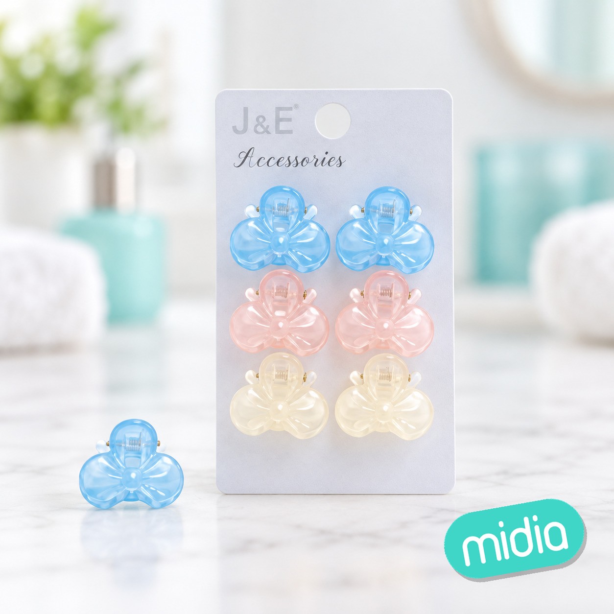 6pcs 2.5cm pinza de lazo
