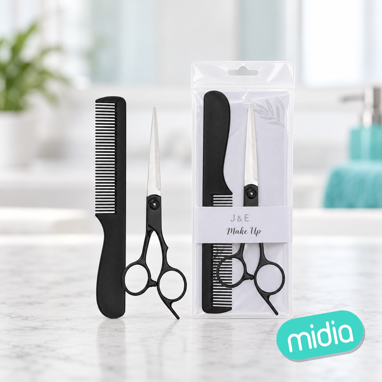 Kit corte de pelo 2 piezas tijera de corte y peine