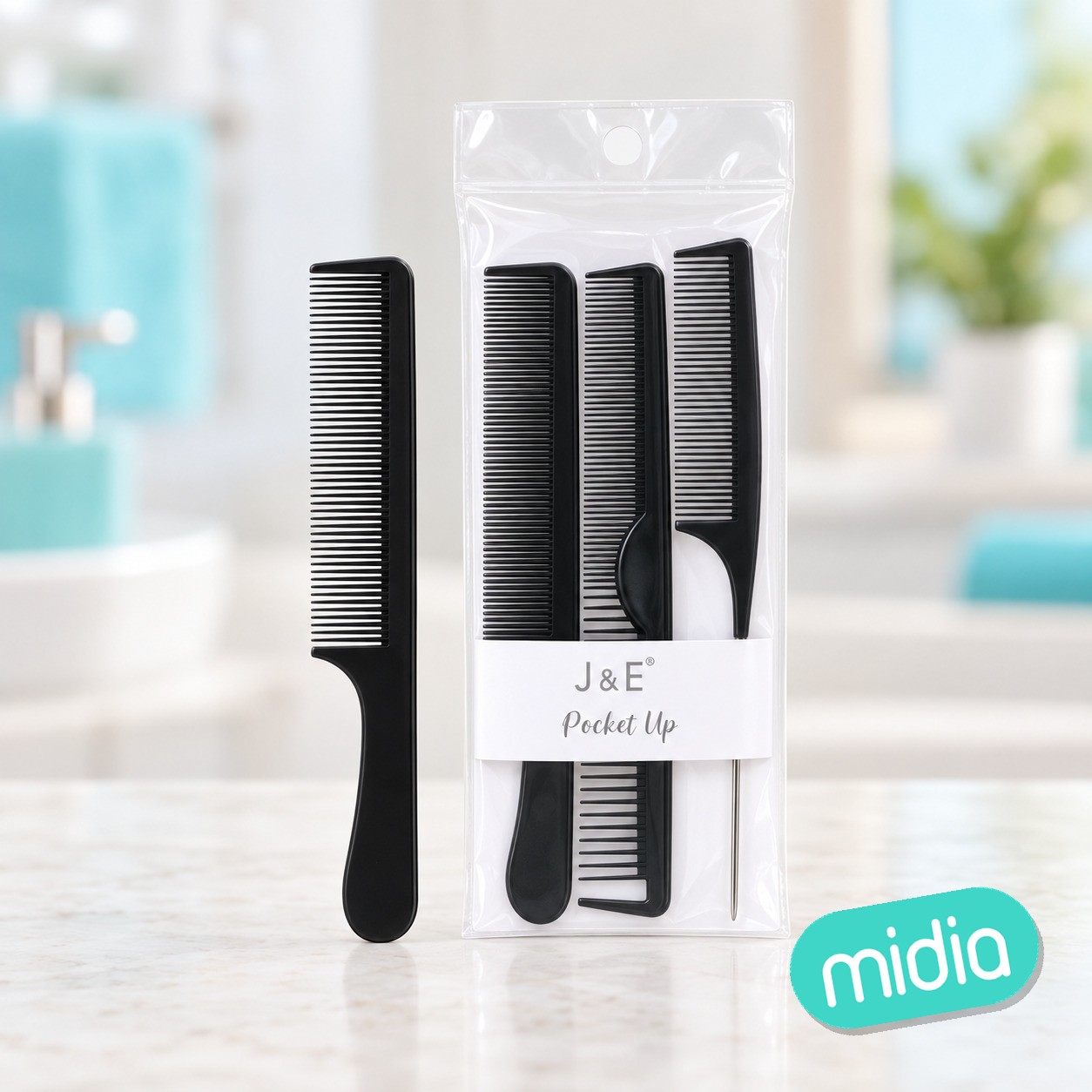 Peine negro 3pcs