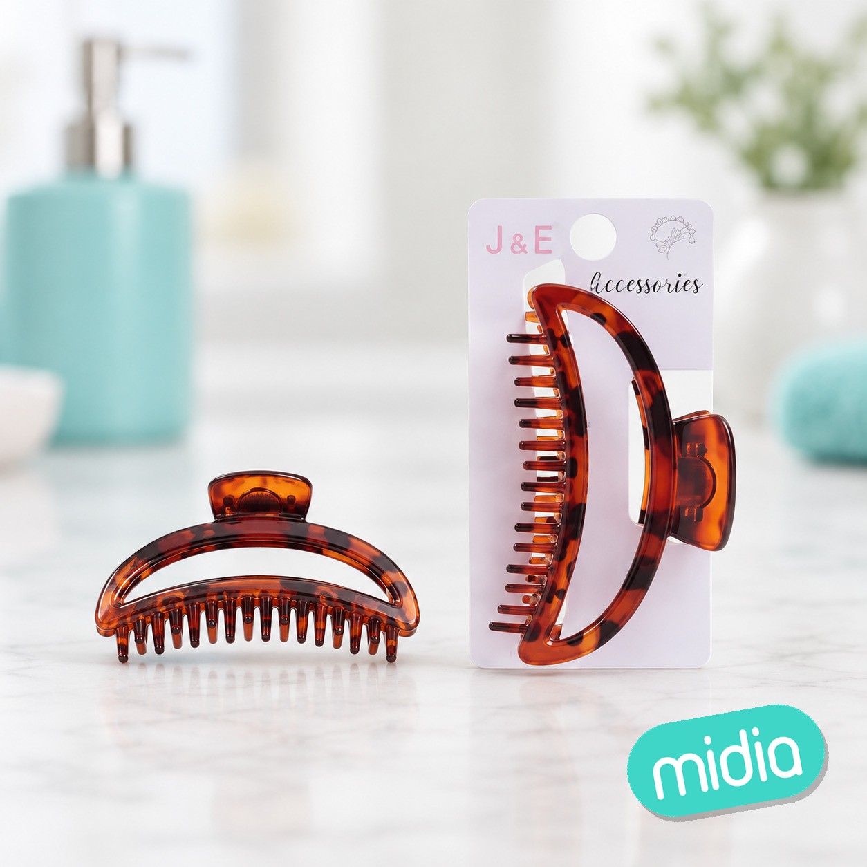 Pinza de pelo con peine 10cm