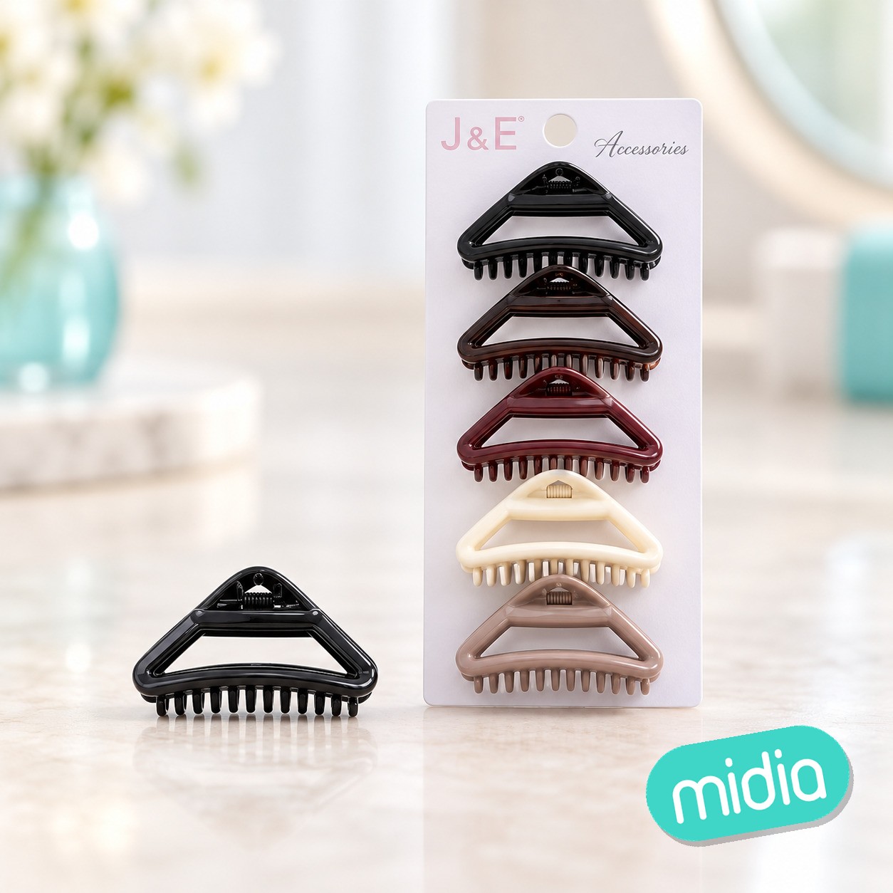 Pinza de pelo con peine 10cm