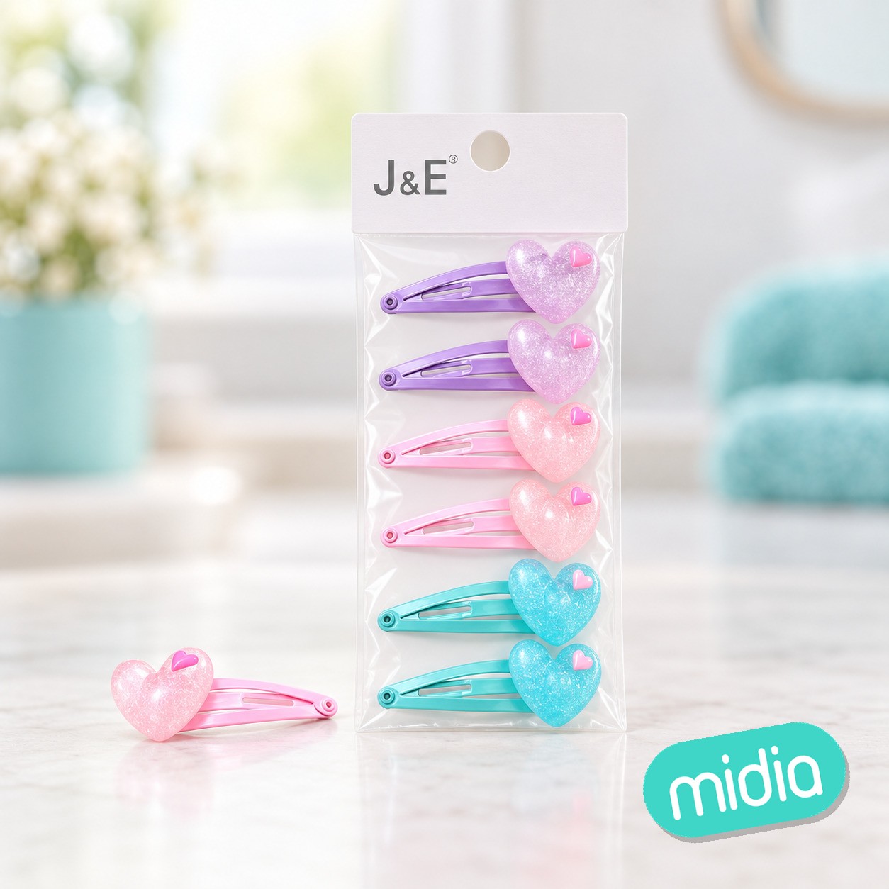 Set de pinzas de pelo 6pcs
