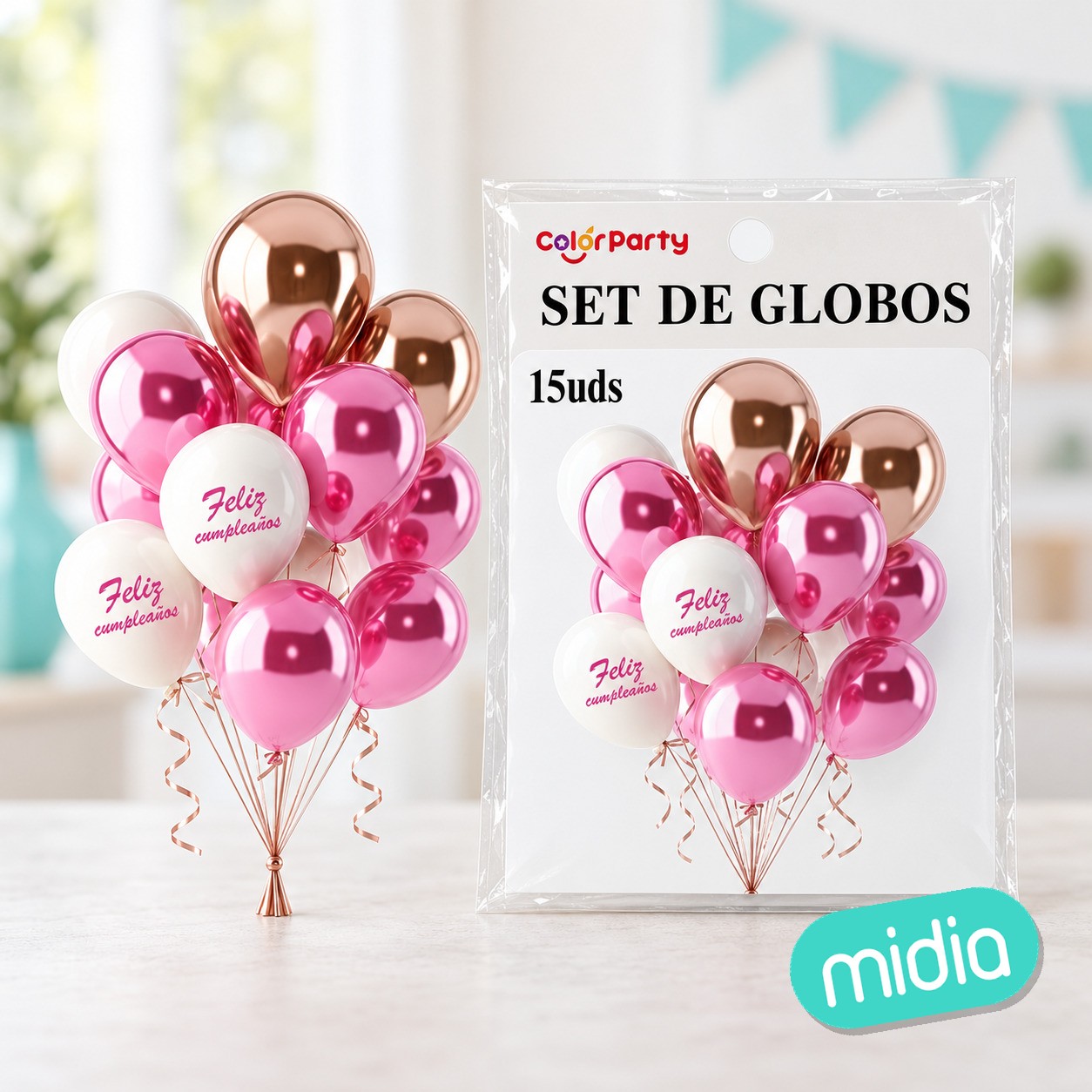 Set de globos 15uds