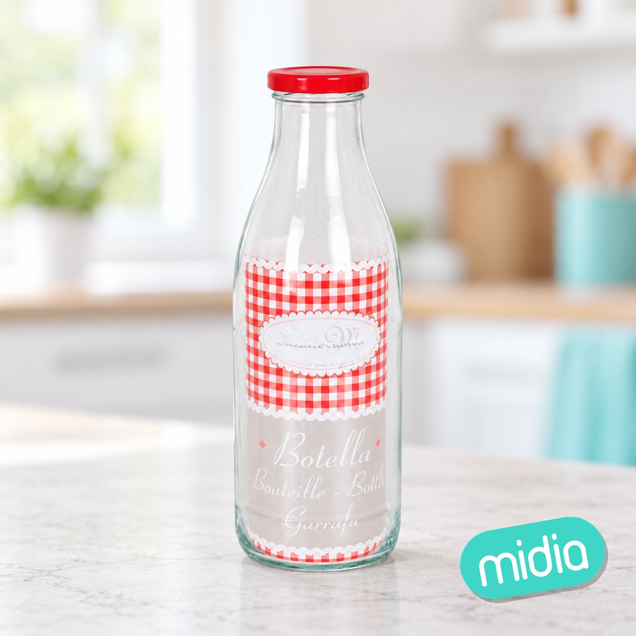 (r26) (f) > botella vidrio agua 1l c/tapa