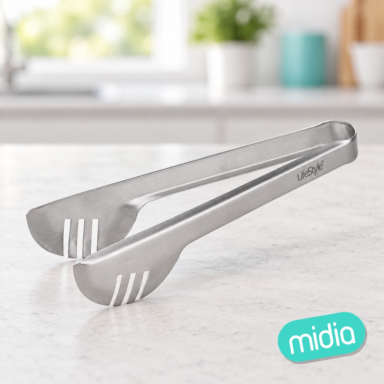 Pinza ensaladas inox 26 cm