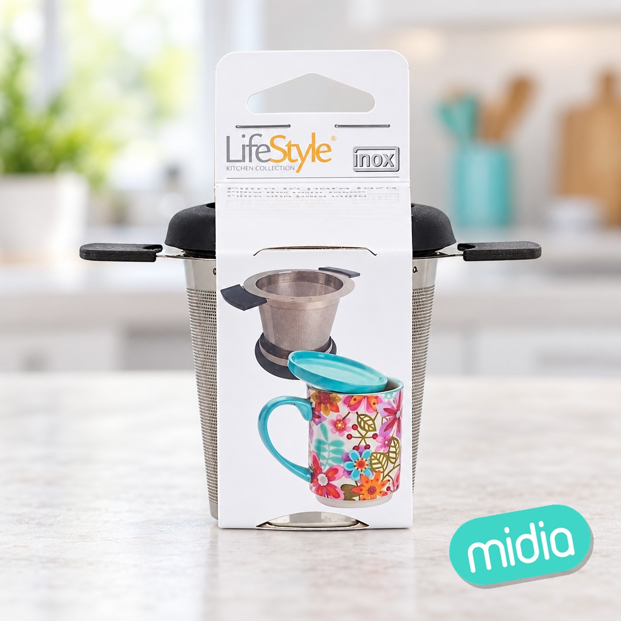 Filtro infusiones inox con tapa soporte