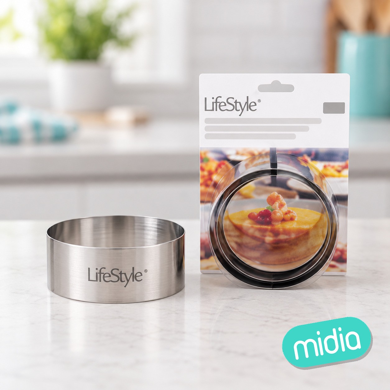 ARO INOX PULIDO 9 cm Altura 4,5 cm