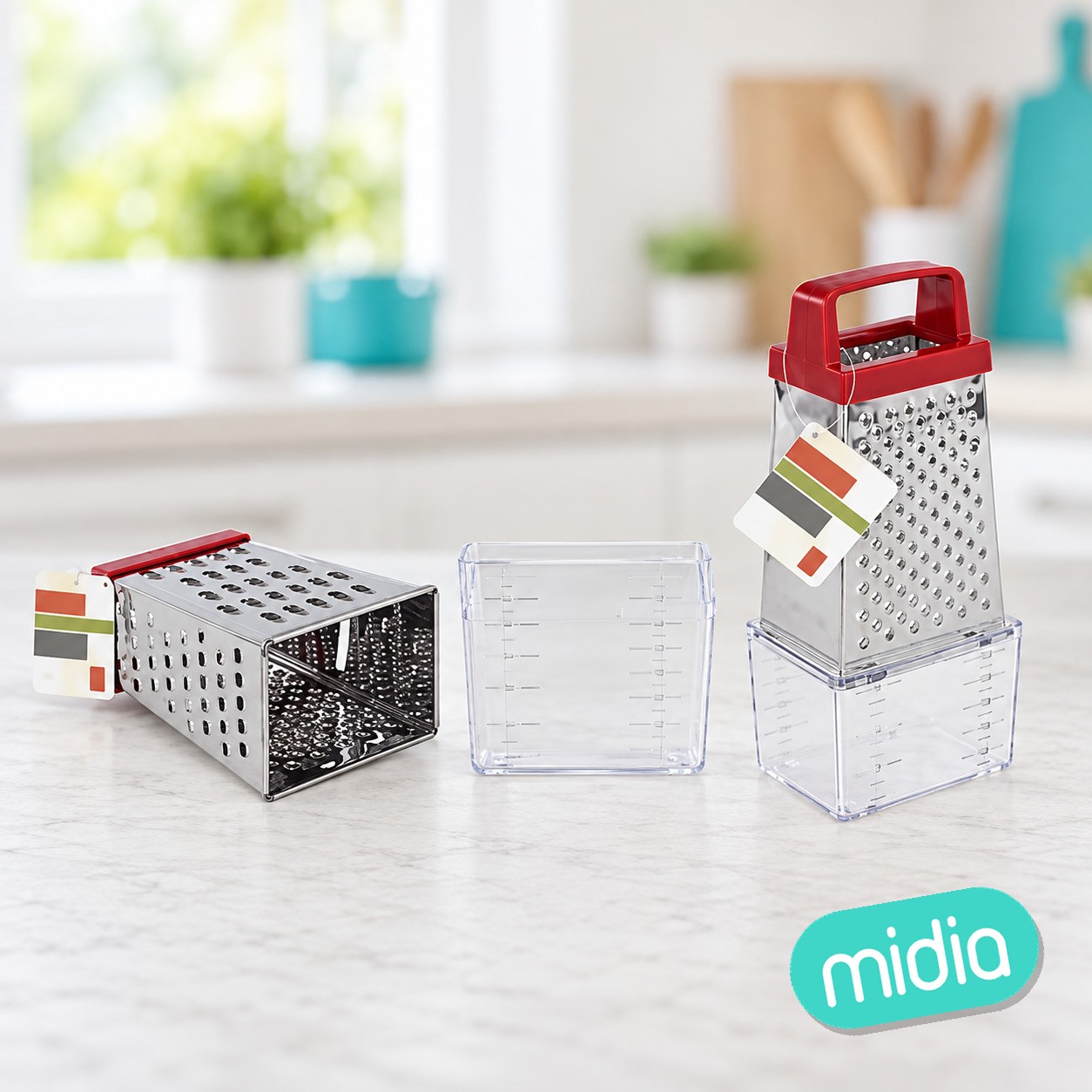 Rallador con contenedor 8,8x6,2x20,5cm