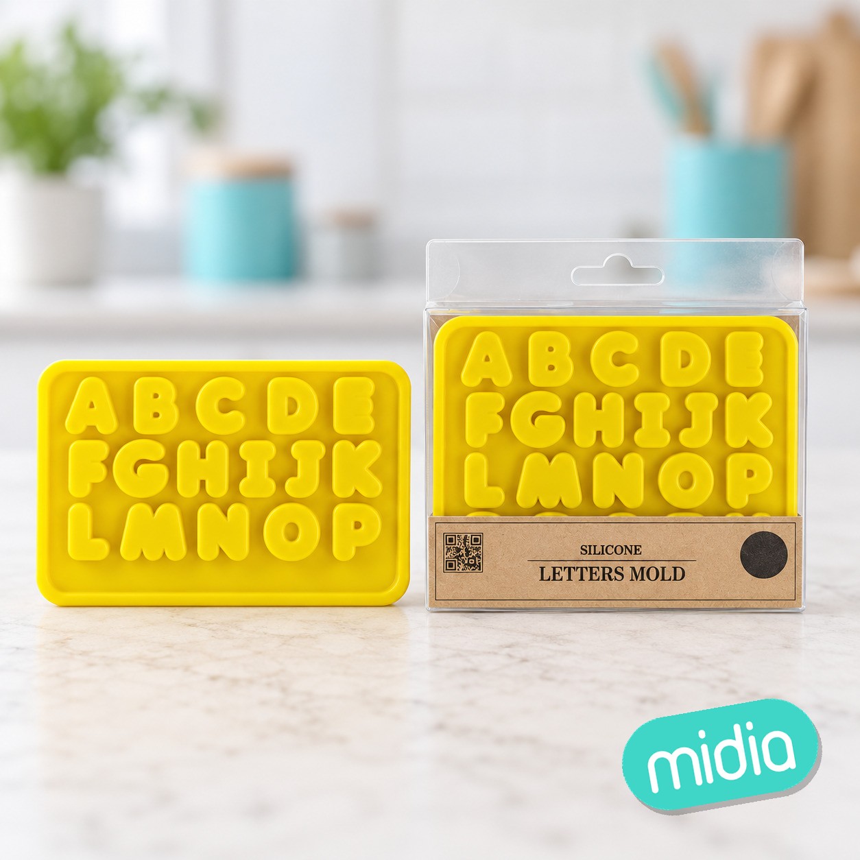 Molde silicona letras 11x10x0.6cm