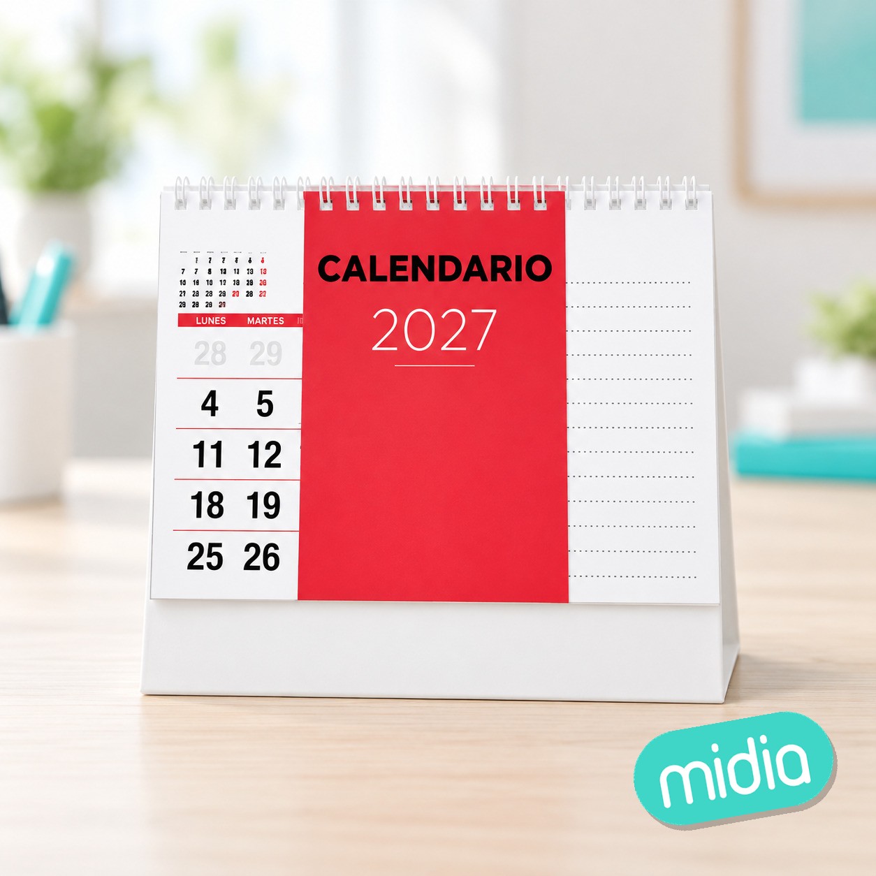 Calendario de mesa 2027 19*16cm