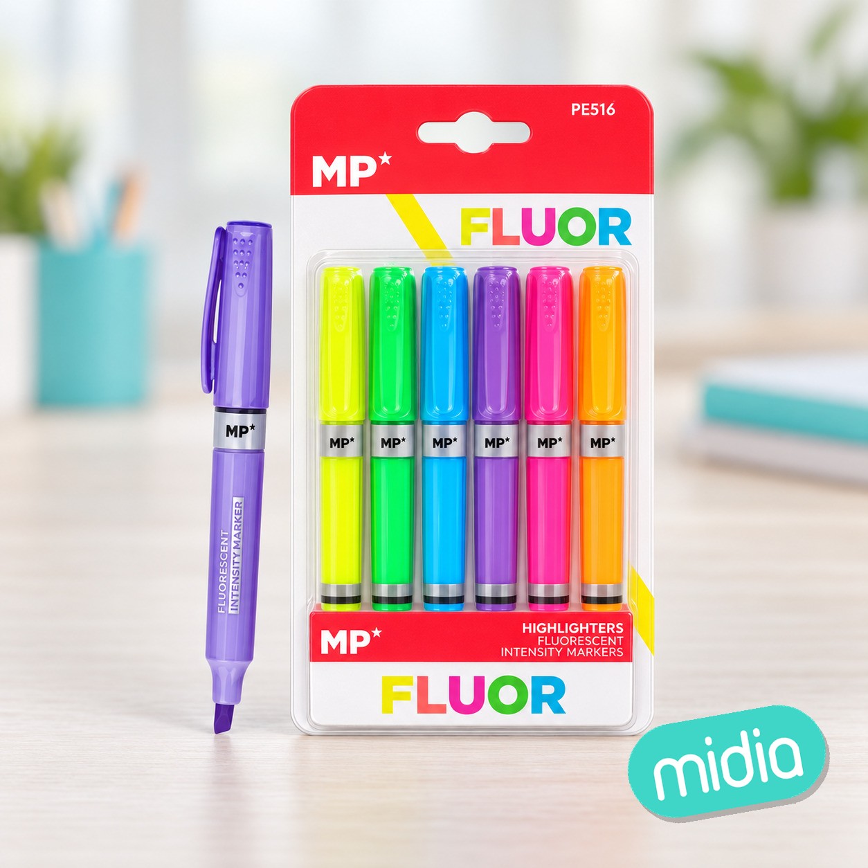 Marcador fluorescente 6 uds. pack ahorro