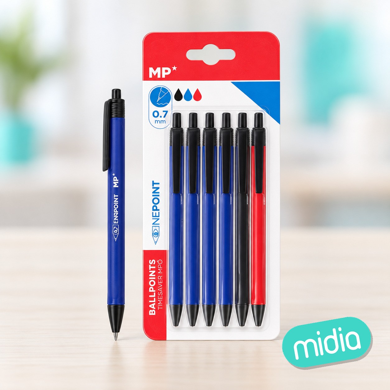 Bolígrafo tinta aceite 0.7 mm