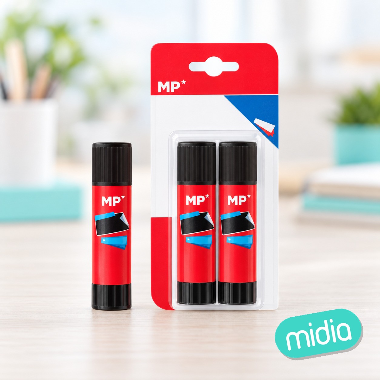 Pegamento de barra oferta 40 g + 9 g.