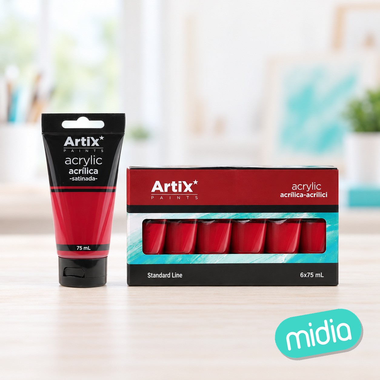 Pintura acrílica rojo carmesí 75 ml