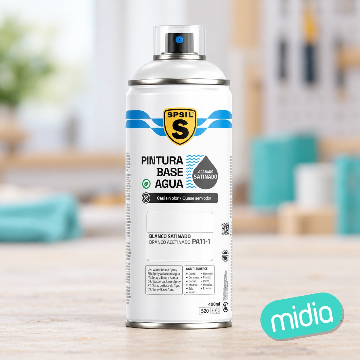 P.agua blanco satinado 400ml