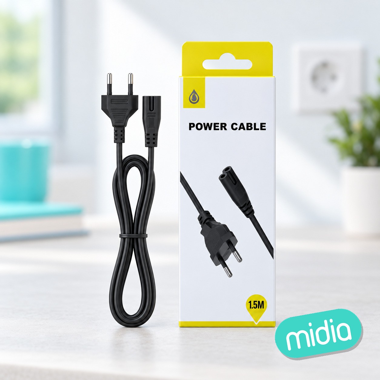23510032 AU302-Cable Euro Power 2 ports para cargador portatil